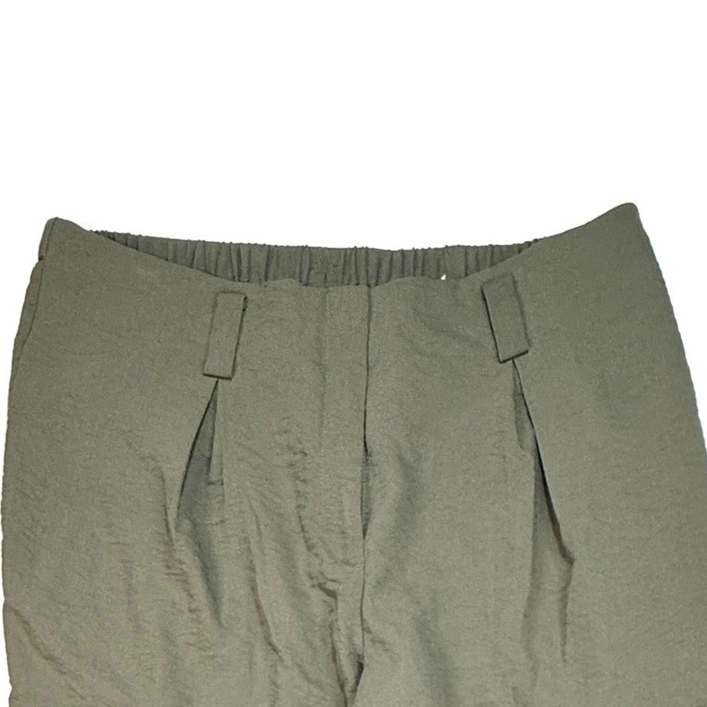 Chicos‎ Green Cargo Pants Womens Elastic Waist Utility Pockets, Sz 1.5